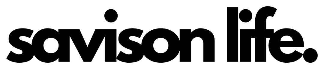 savison life. wordmark on Cheviot